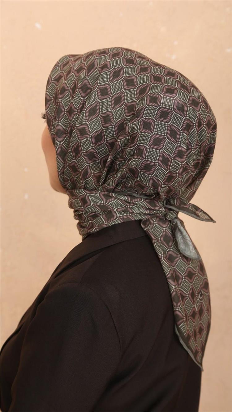 Lo'cella Pamuklu Soft Eşarp 4522-7 Yeşil 