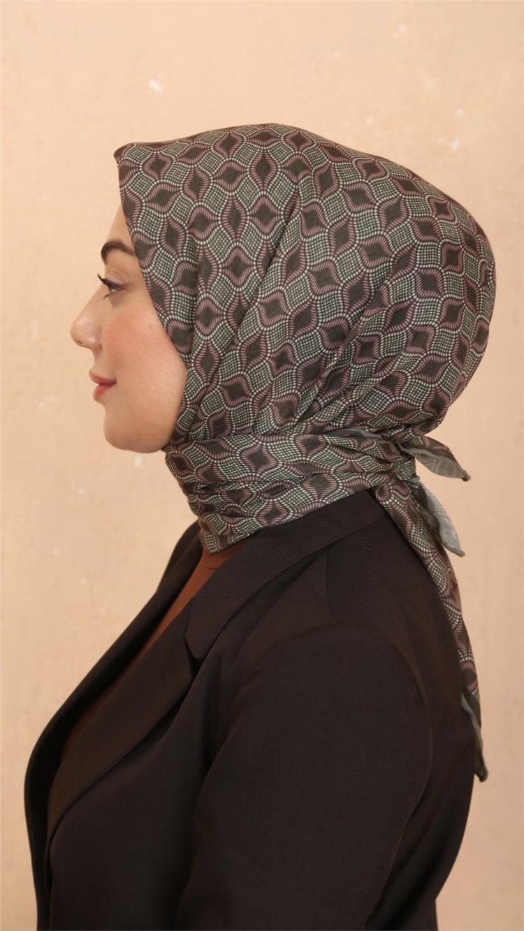 Lo'cella Pamuklu Soft Eşarp 4522-7 Yeşil 