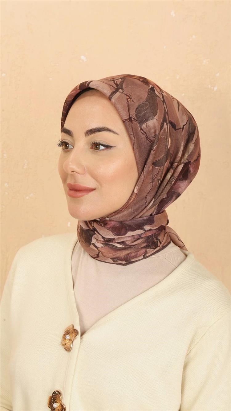 Lo'cella Pamuklu Soft Eşarp 4524-11 Gül Kurusu 