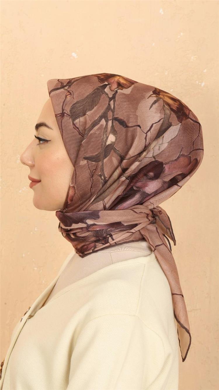 Lo'cella Pamuklu Soft Eşarp 4524-11 Gül Kurusu 