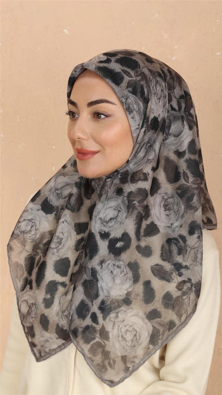 Lo'cella Pamuklu Soft Eşarp 4527-9 Vizon 