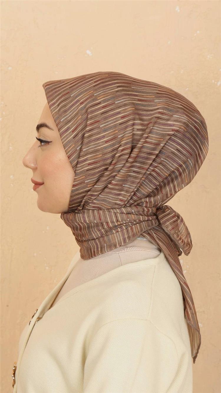 Lo'cella Pamuklu Soft Eşarp 4528-6 Latte 