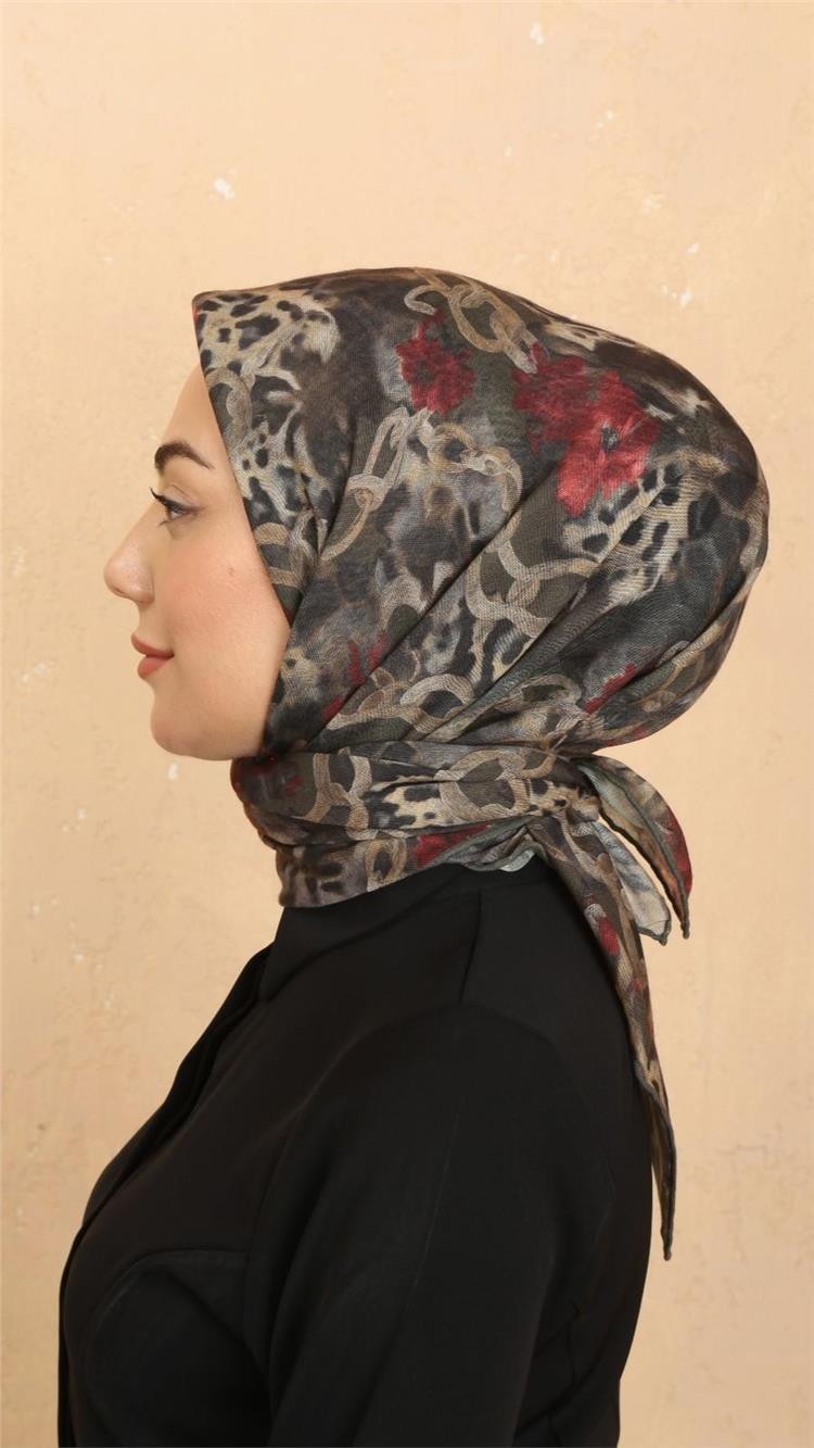Lo'cella Pamuklu Soft Eşarp 4529-2 Yeşil 