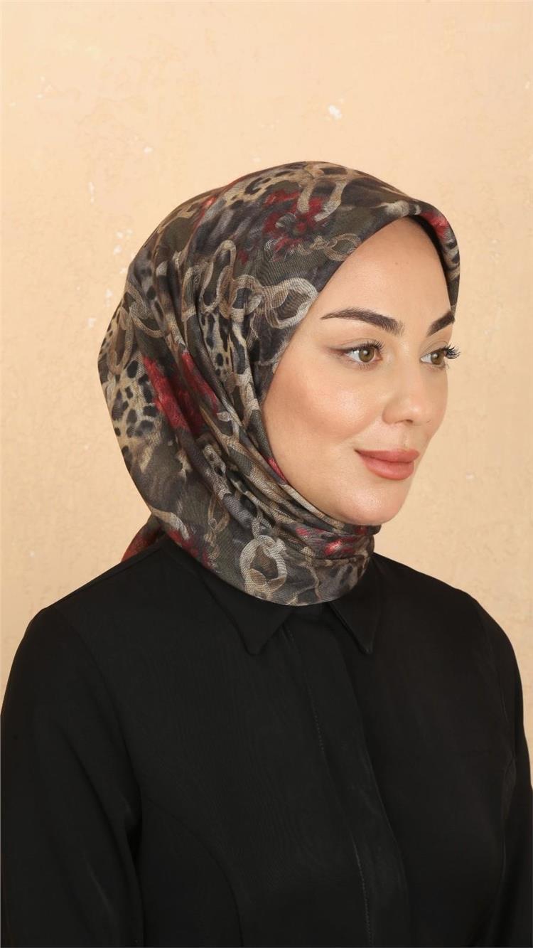 Lo'cella Pamuklu Soft Eşarp 4529-2 Yeşil 