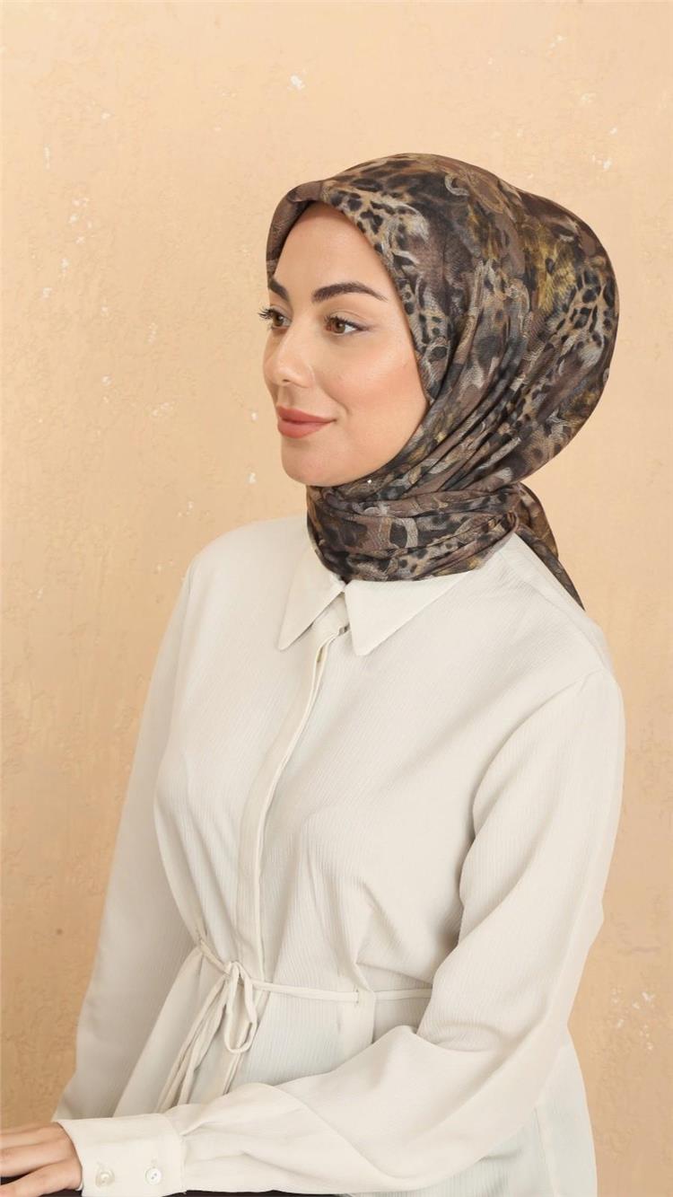 Lo'cella Pamuklu Soft Eşarp 4529-5 Vizon