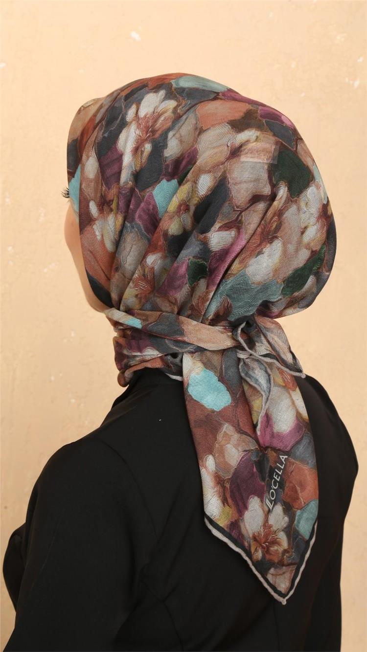 Lo'cella Pamuklu Soft Eşarp 4530-3 Çok Renkli