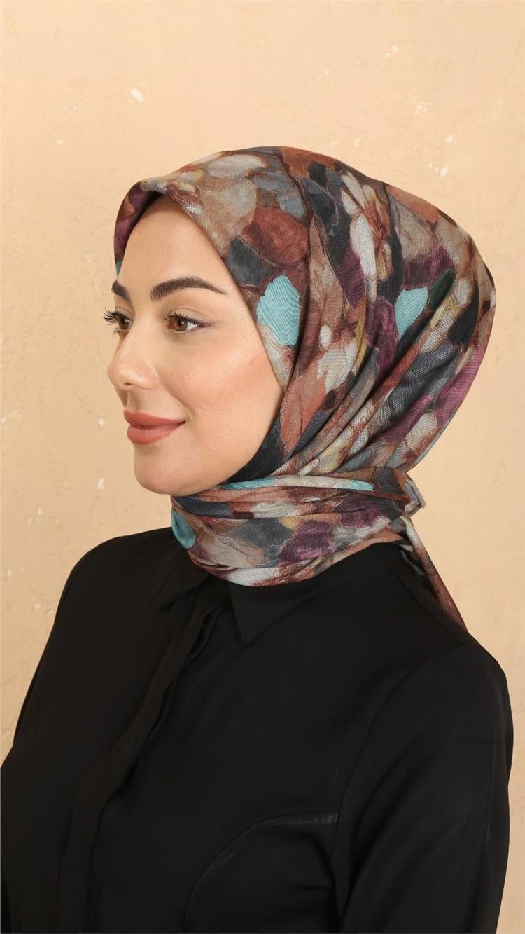 Lo'cella Pamuklu Soft Eşarp 4530-3 Çok Renkli