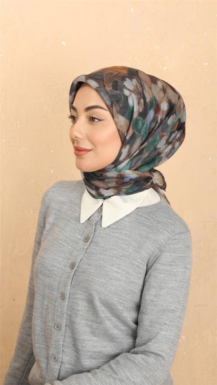 Lo'cella Pamuklu Soft Eşarp 4530-4 Siyah 