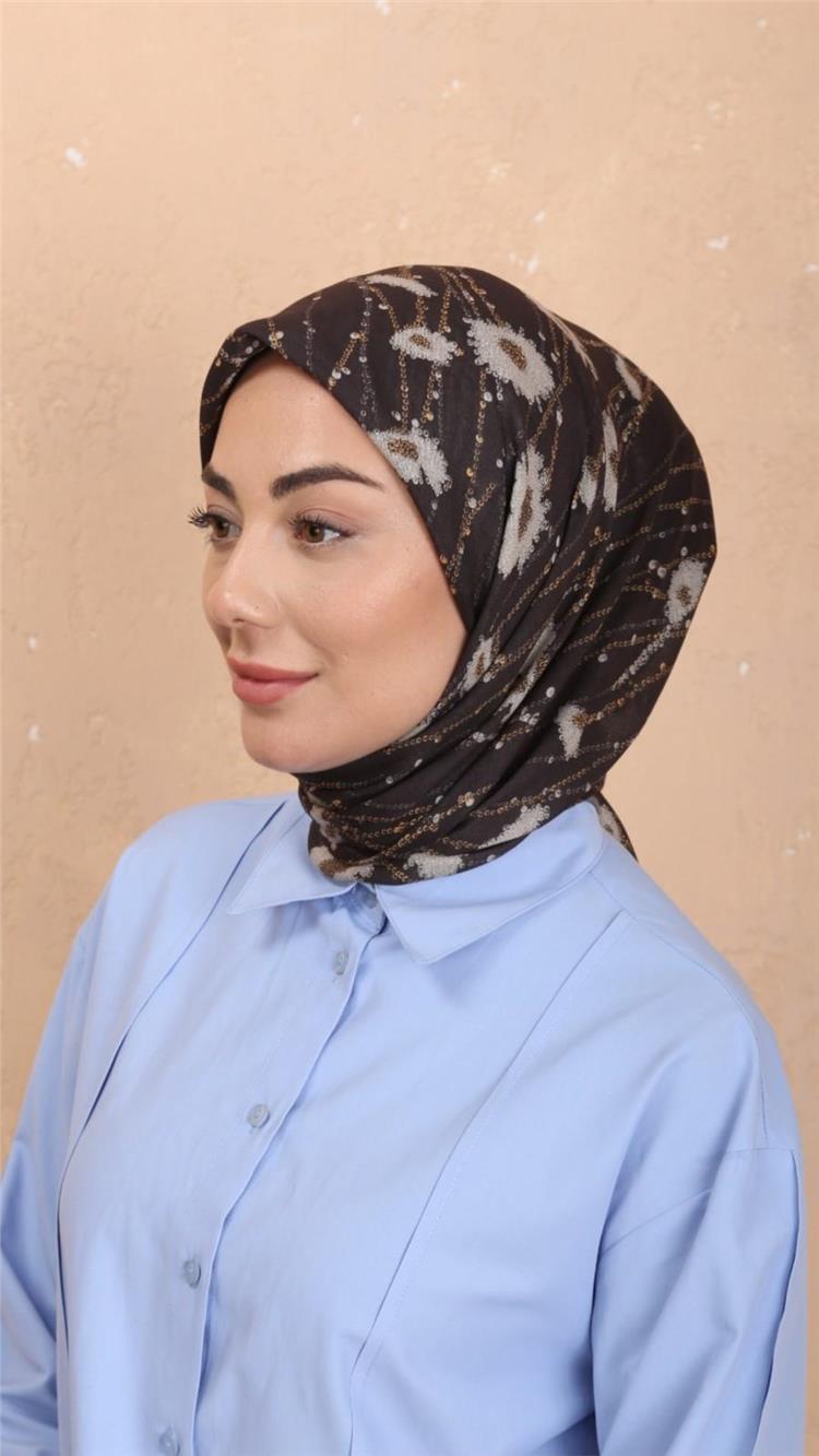 Lo'cella Pamuklu Soft Eşarp 4531-3 Acı Kahve 