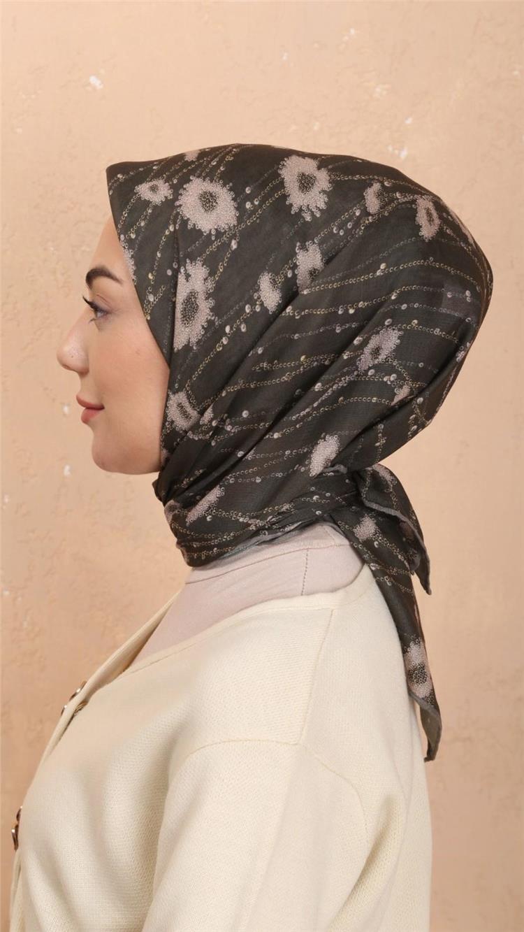 Lo'cella Pamuklu Soft Eşarp 4531-4 Yeşil 