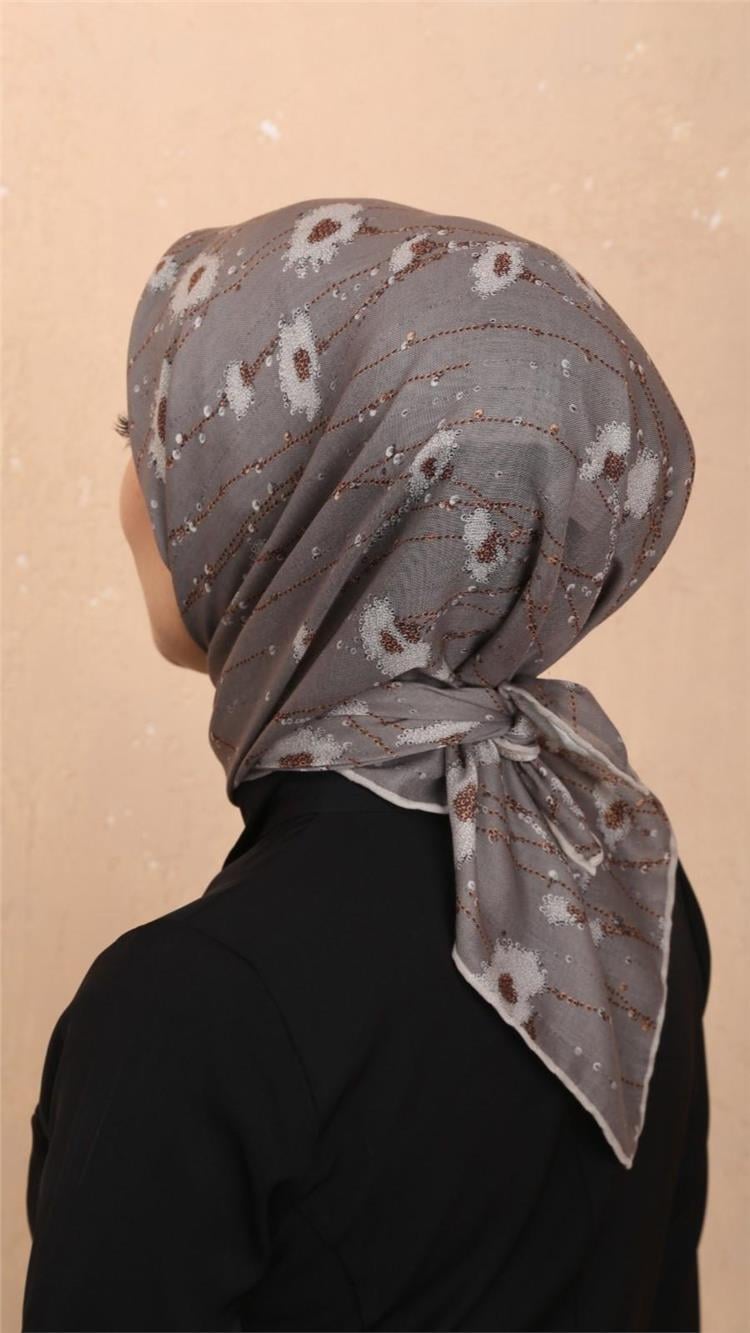 Lo'cella Pamuklu Soft Eşarp 4531-9 Vizon 