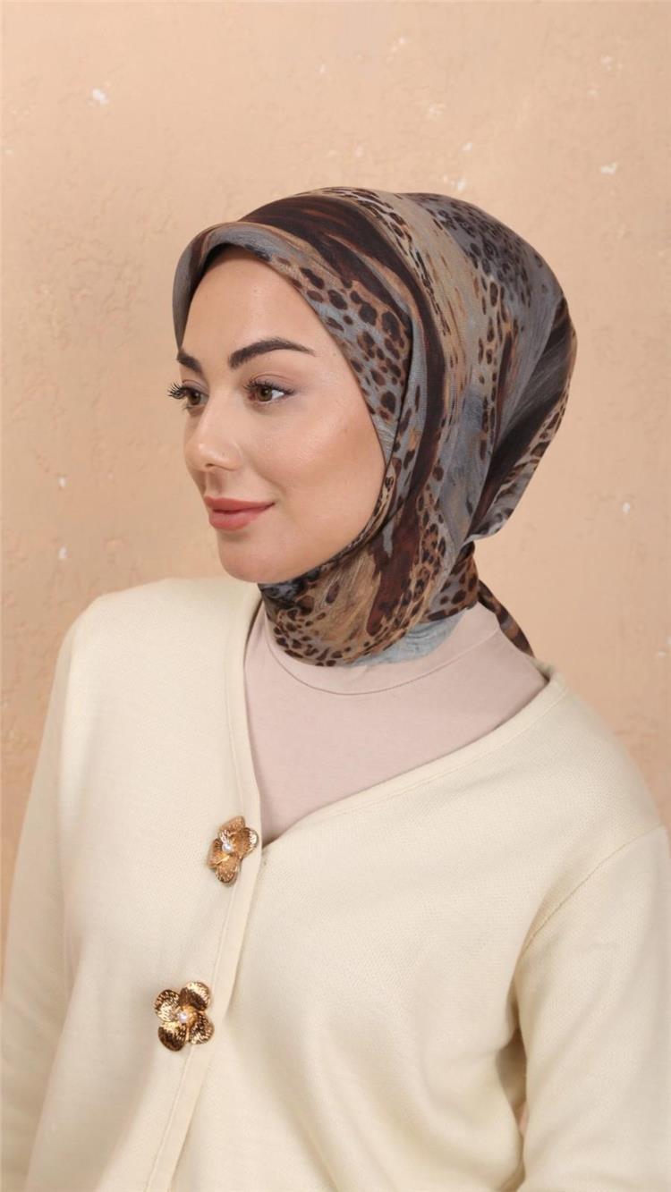 Lo'cella Pamuklu Soft Eşarp 4534-5 Gri 