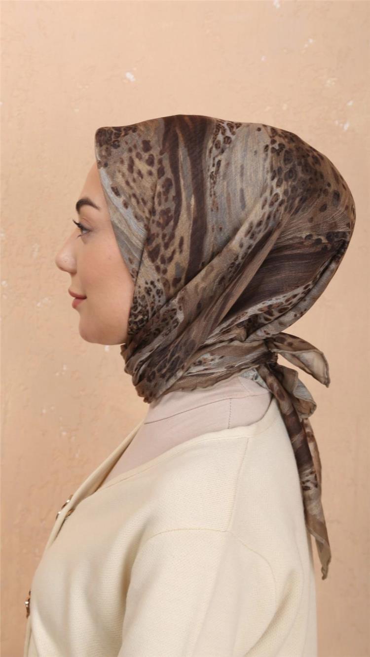 Lo'cella Pamuklu Soft Eşarp 4534-7 Olive 
