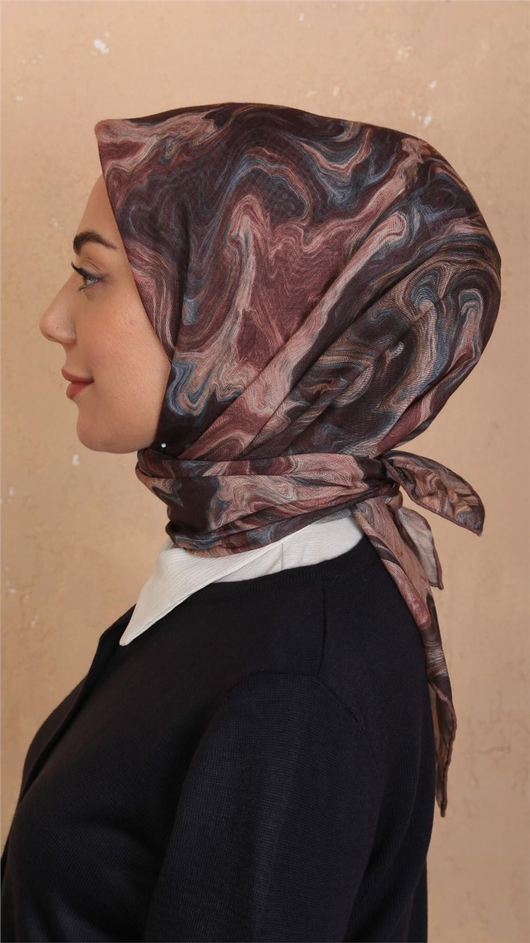 Lo'cella Pamuklu Soft Eşarp 4535-11 Acı Kahve