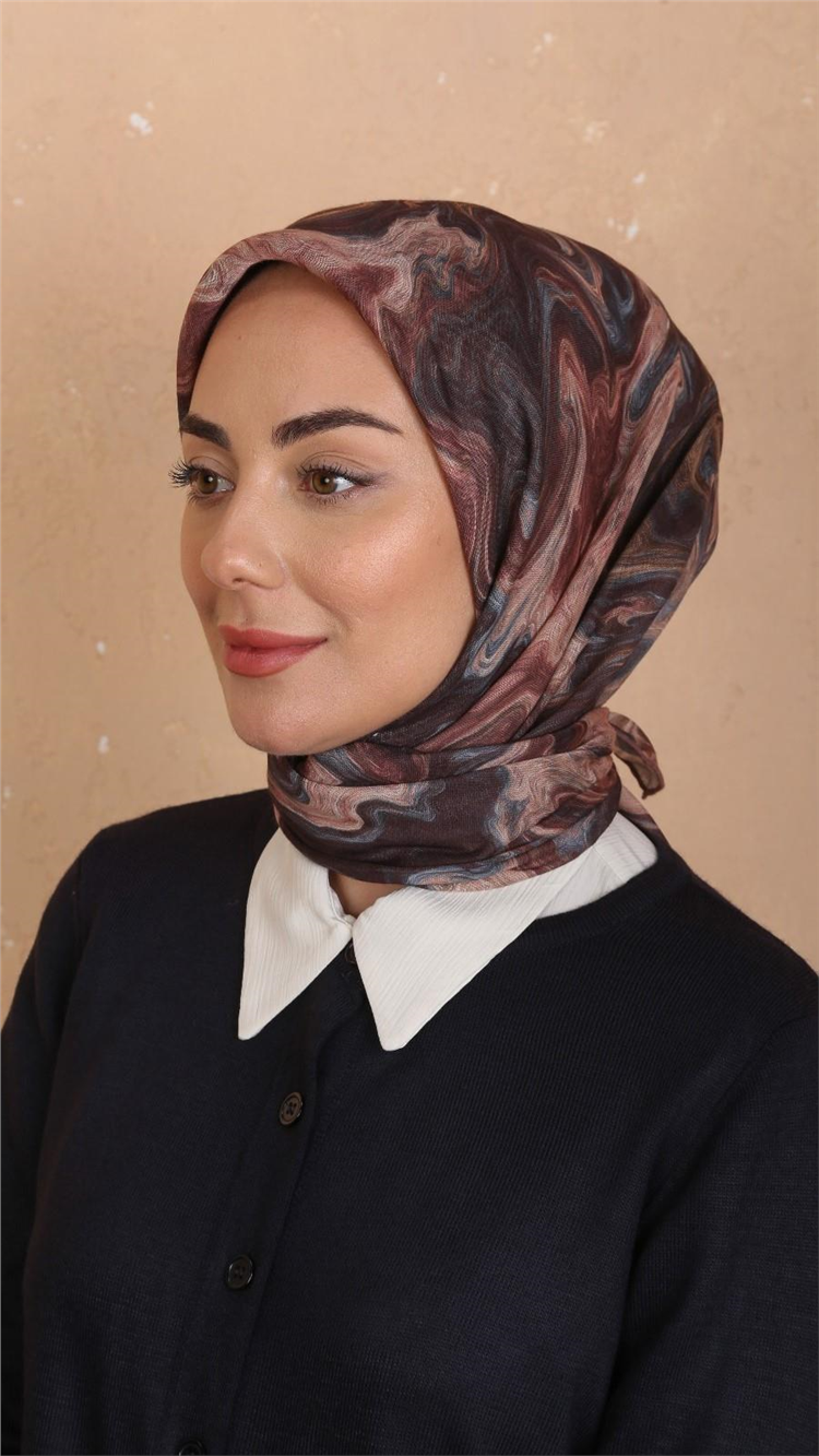 Lo'cella Pamuklu Soft Eşarp 4535-11 Acı Kahve