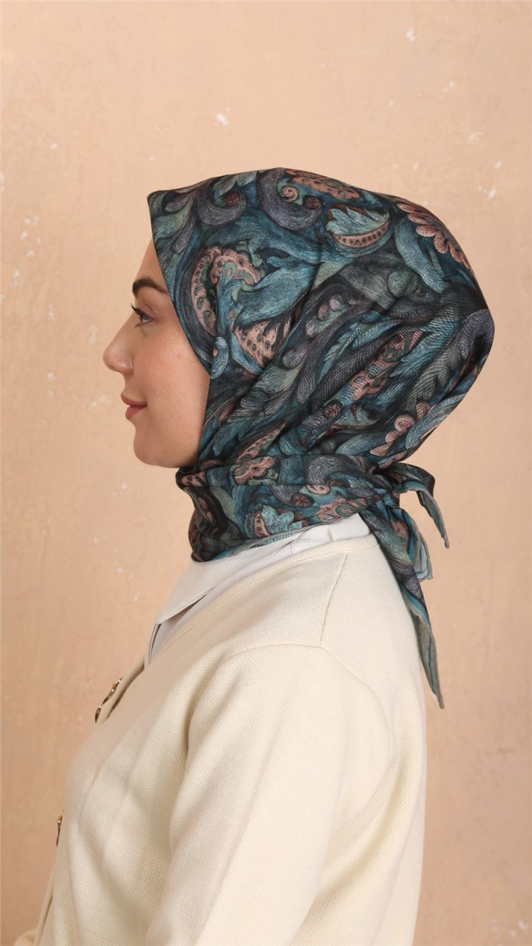 Lo'cella Pamuklu Soft Eşarp 4537-3 Cam Göbeği 