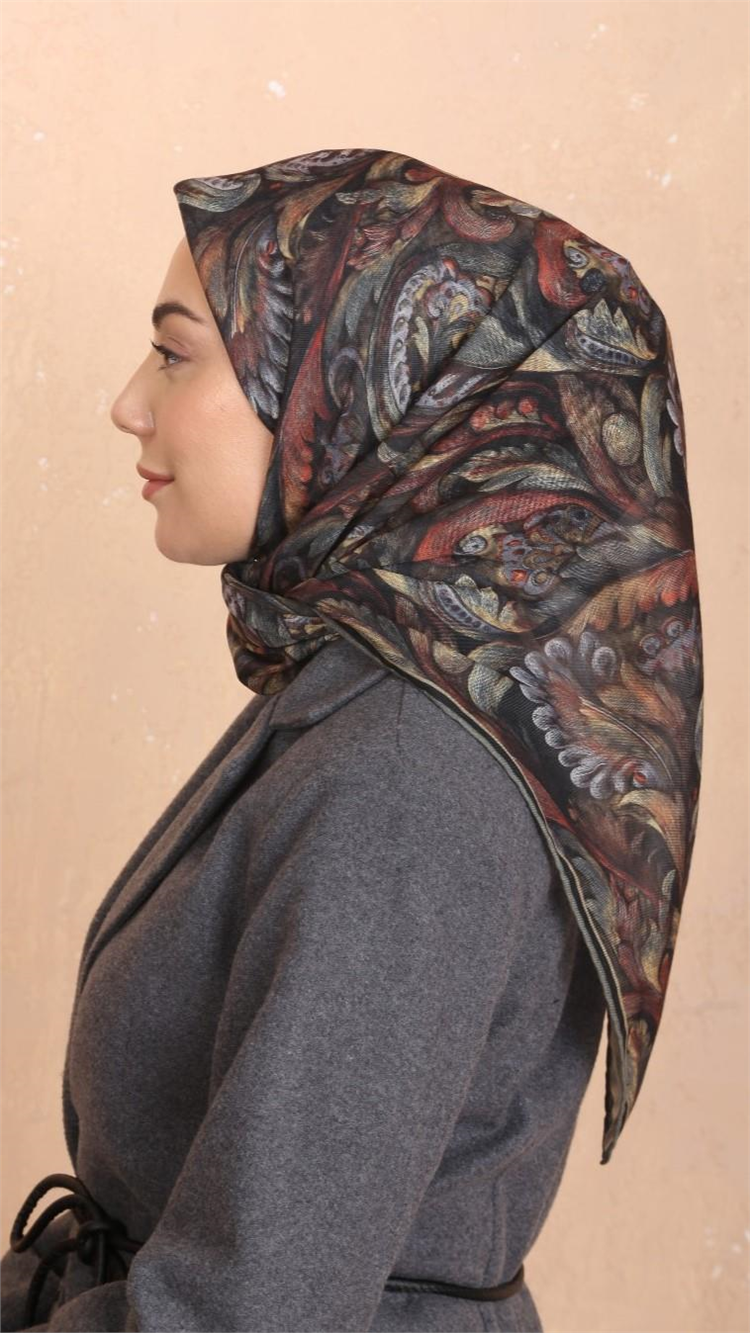 Lo'cella Pamuklu Soft Eşarp 4537-4 Yeşil 
