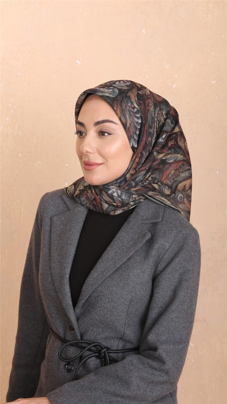 Lo'cella Pamuklu Soft Eşarp 4537-4 Yeşil 