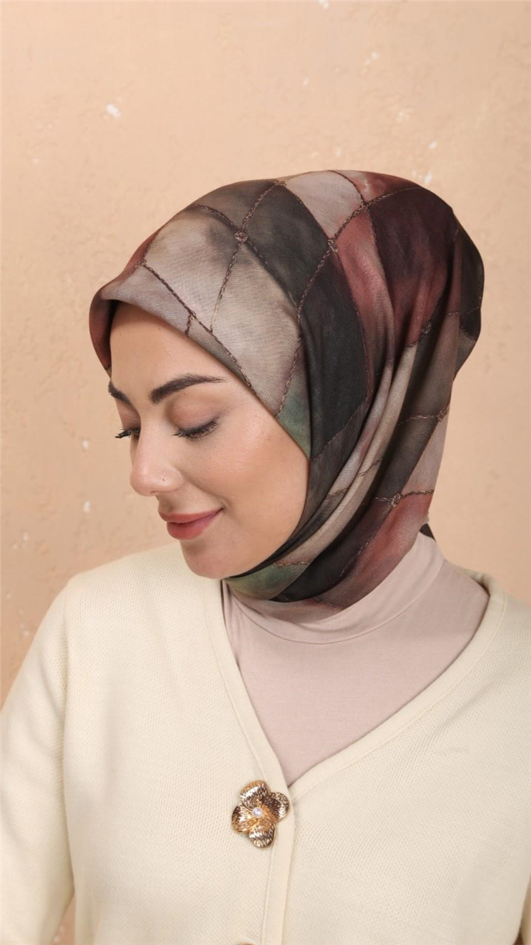 Lo'cella Pamuklu Soft Eşarp 4543-5 Yeşil 