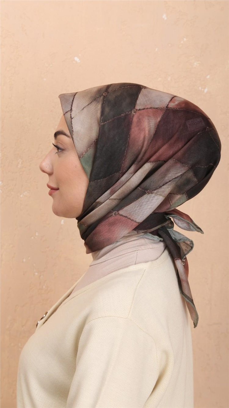 Lo'cella Pamuklu Soft Eşarp 4543-5 Yeşil 