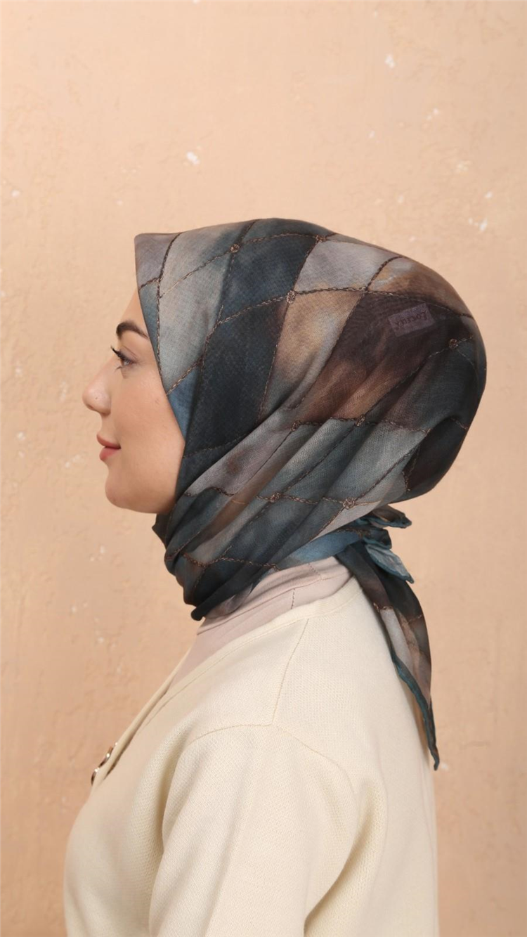 Lo'cella Pamuklu Soft Eşarp 4543-9 Zümrüt 