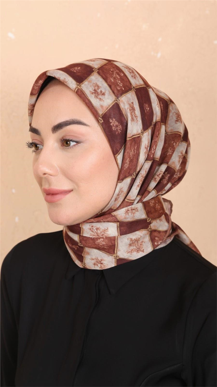 Lo'cella Pamuklu Soft Eşarp 4546-4 Kiremit 