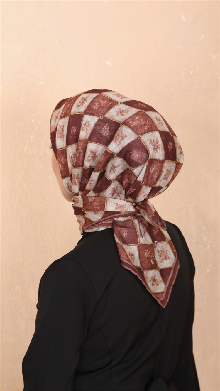 Lo'cella Pamuklu Soft Eşarp 4546-4 Kiremit 
