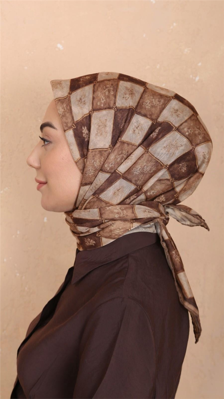 Lo'cella Pamuklu Soft Eşarp 4546-5 Hardal 