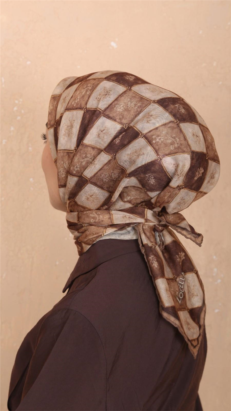 Lo'cella Pamuklu Soft Eşarp 4546-5 Hardal 