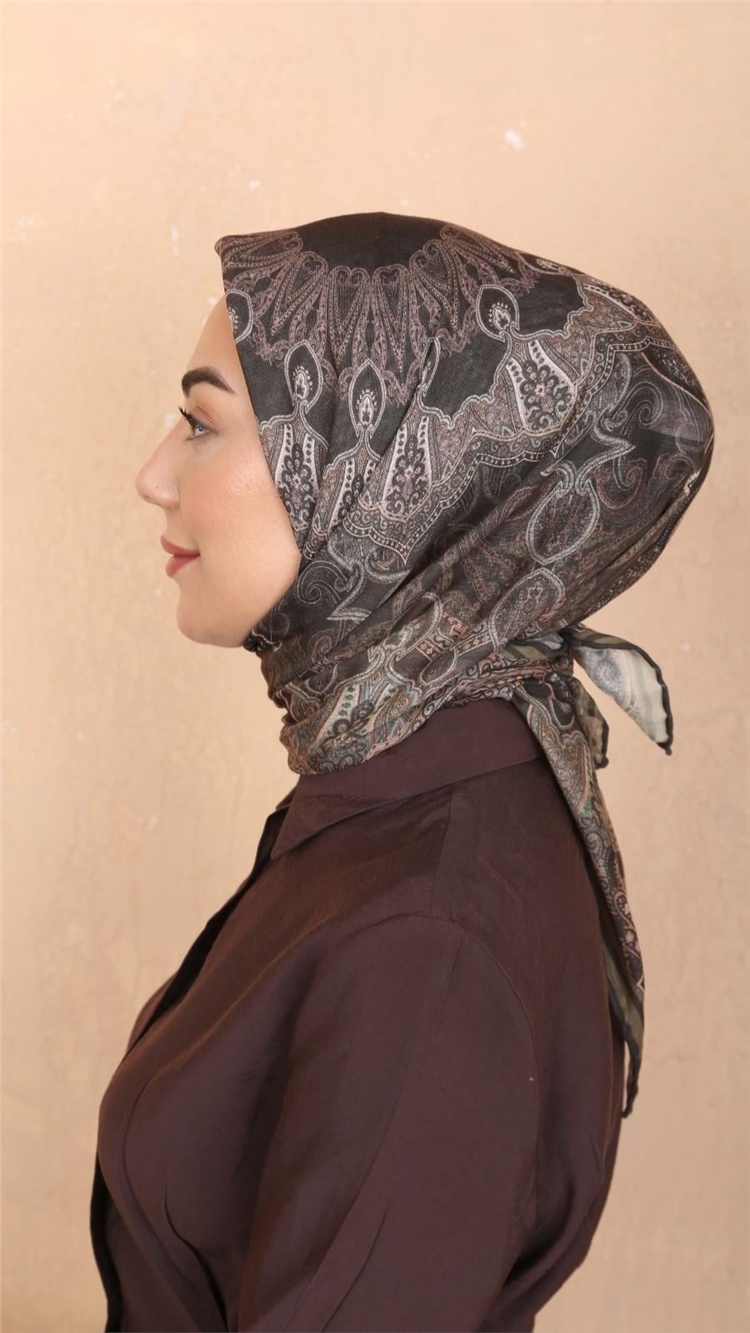 Lo'cella Pamuklu Soft Eşarp 4548-5 Yeşil 