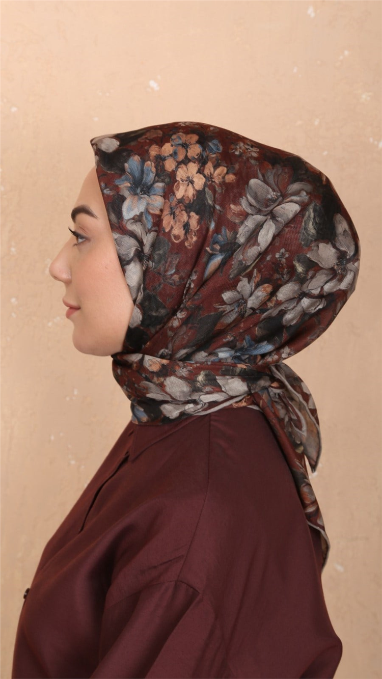 Lo'cella Pamuklu Soft Eşarp 4549-9 Taba 