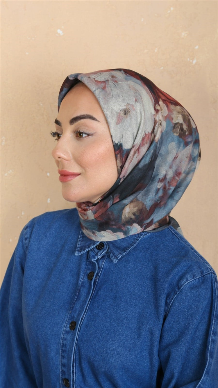 Lo'cella Pamuklu Soft Eşarp 4552-3 Çok Renkli 