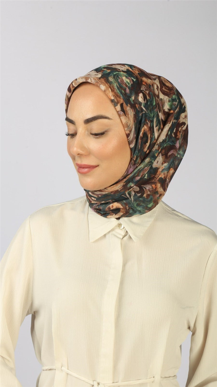 Lo'cella Pamuklu Soft Eşarp 4553-10 Çok Renkli 