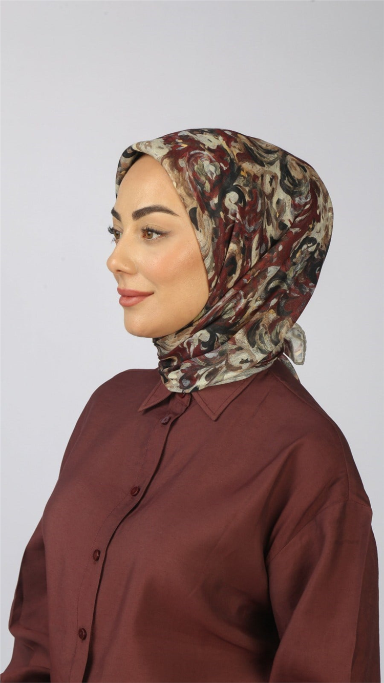 Lo'cella Pamuklu Soft Eşarp 4553-6 Kırmızı 