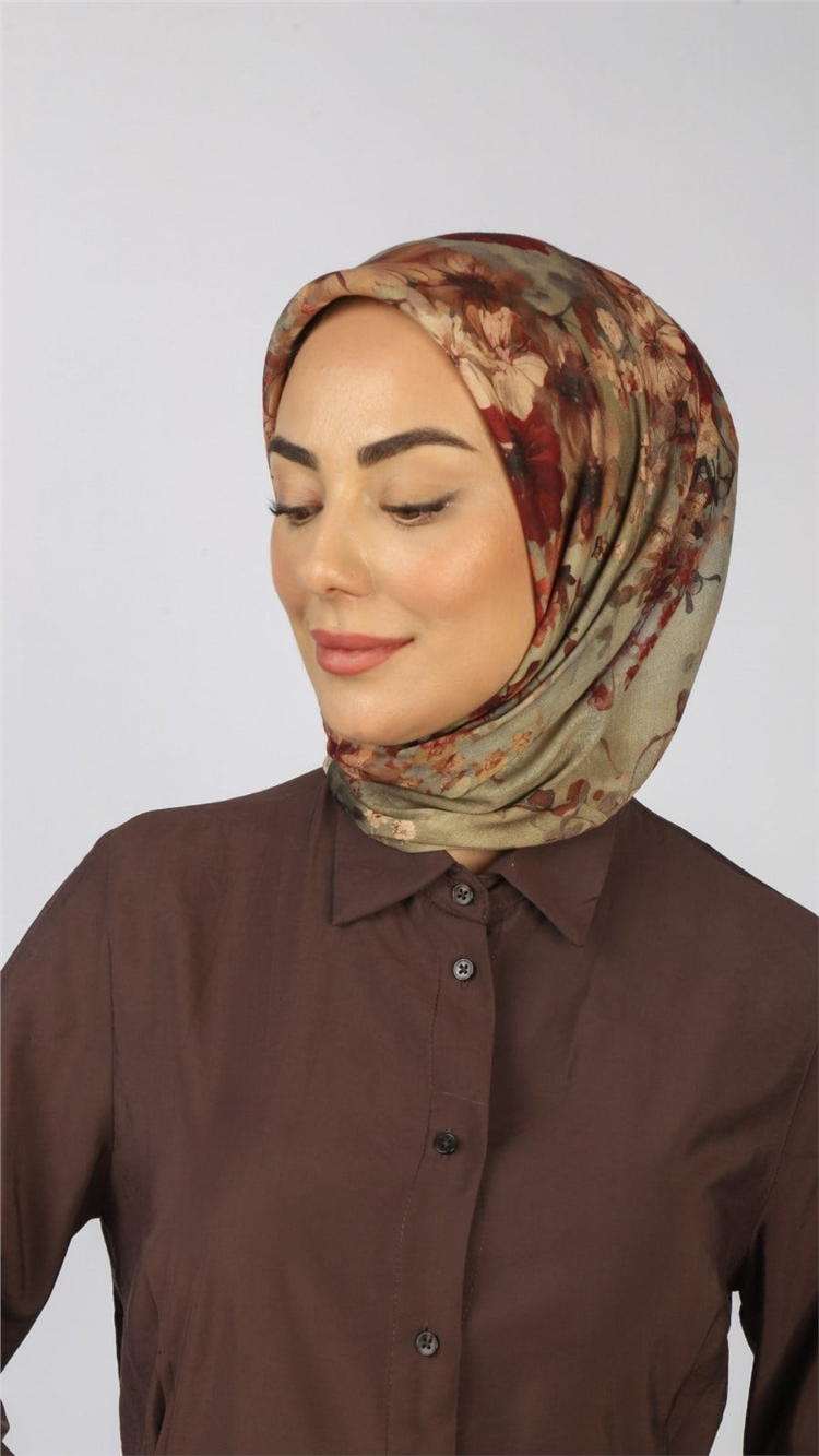 Lo'cella Pamuklu Soft Eşarp 4554-8 Açık Vizon 