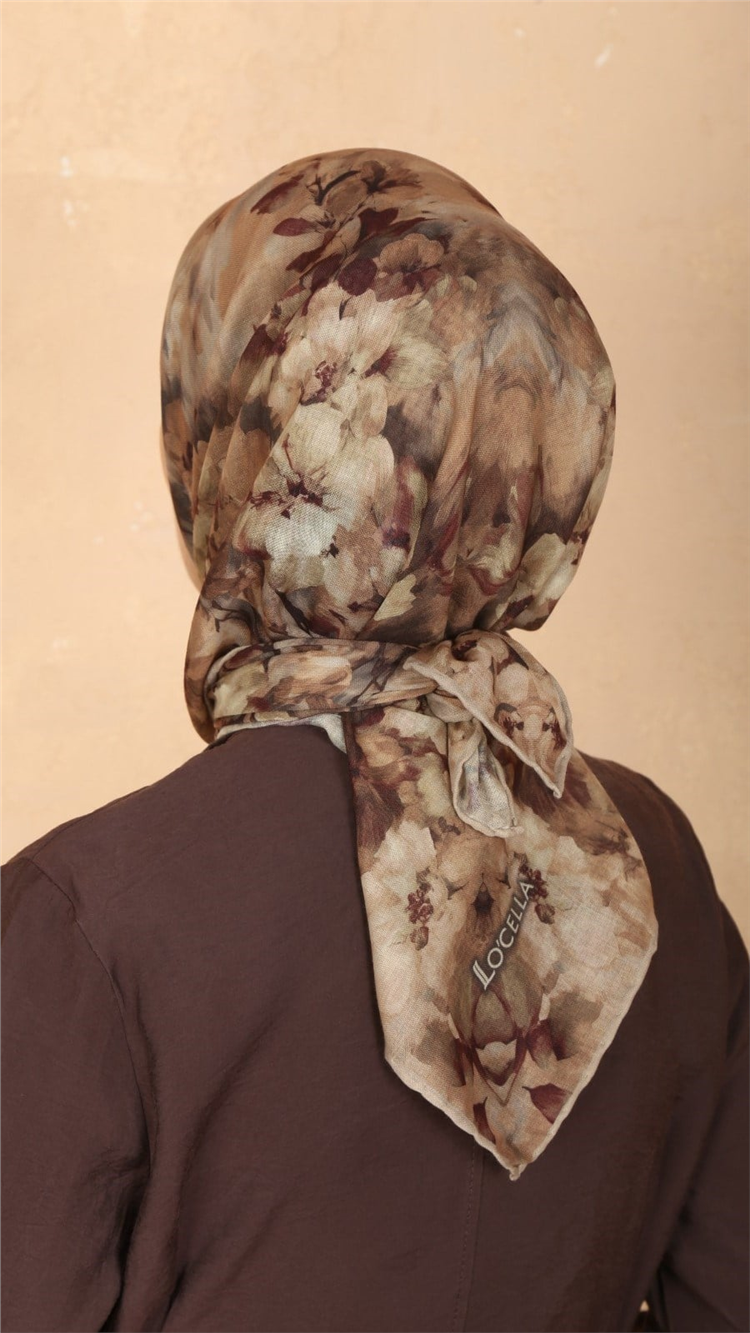 Lo'cella Pamuklu Soft Eşarp 4557-4 Camel 