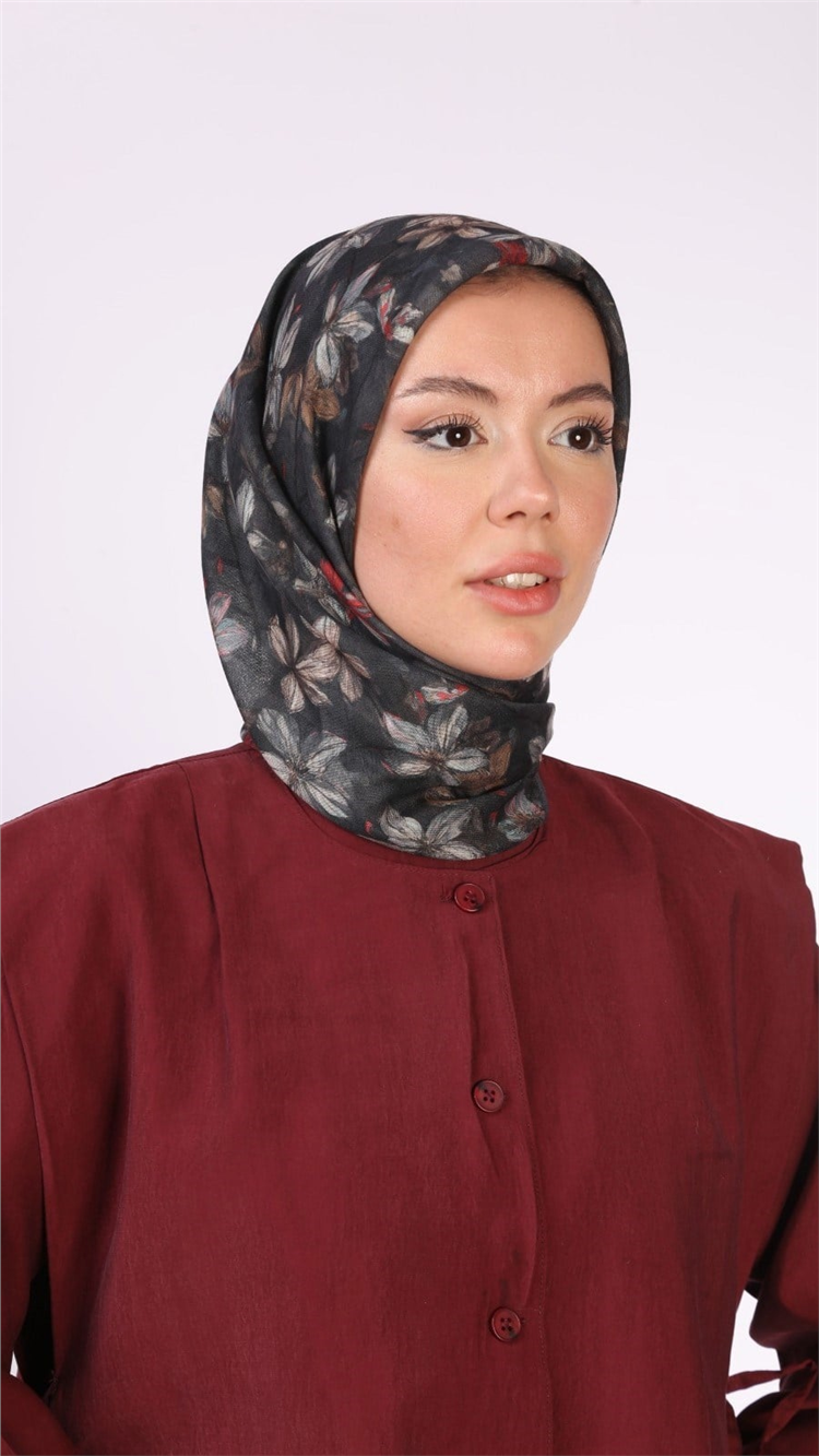 Lo'cella Pamuklu Soft Eşarp 4559-2 Siyah 