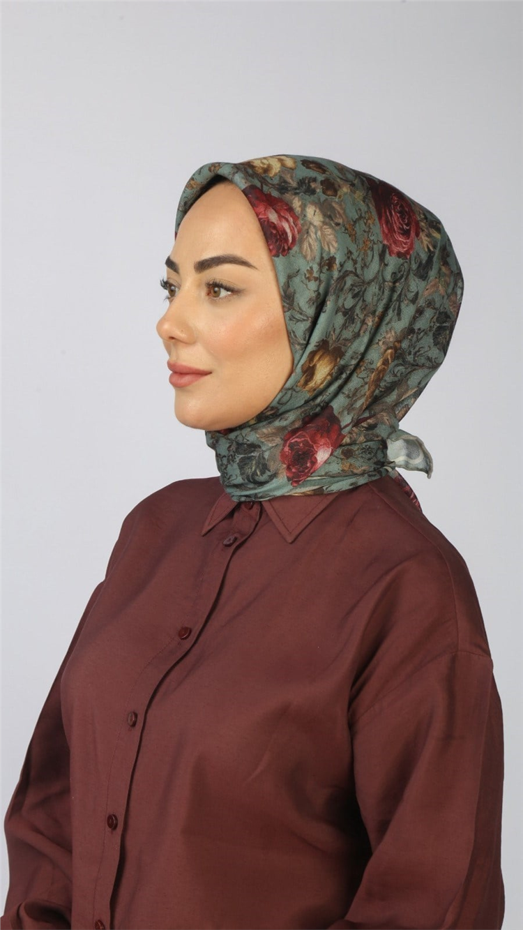 Lo'cella Pamuklu Soft Eşarp 4560-13 Mint Yeşili 