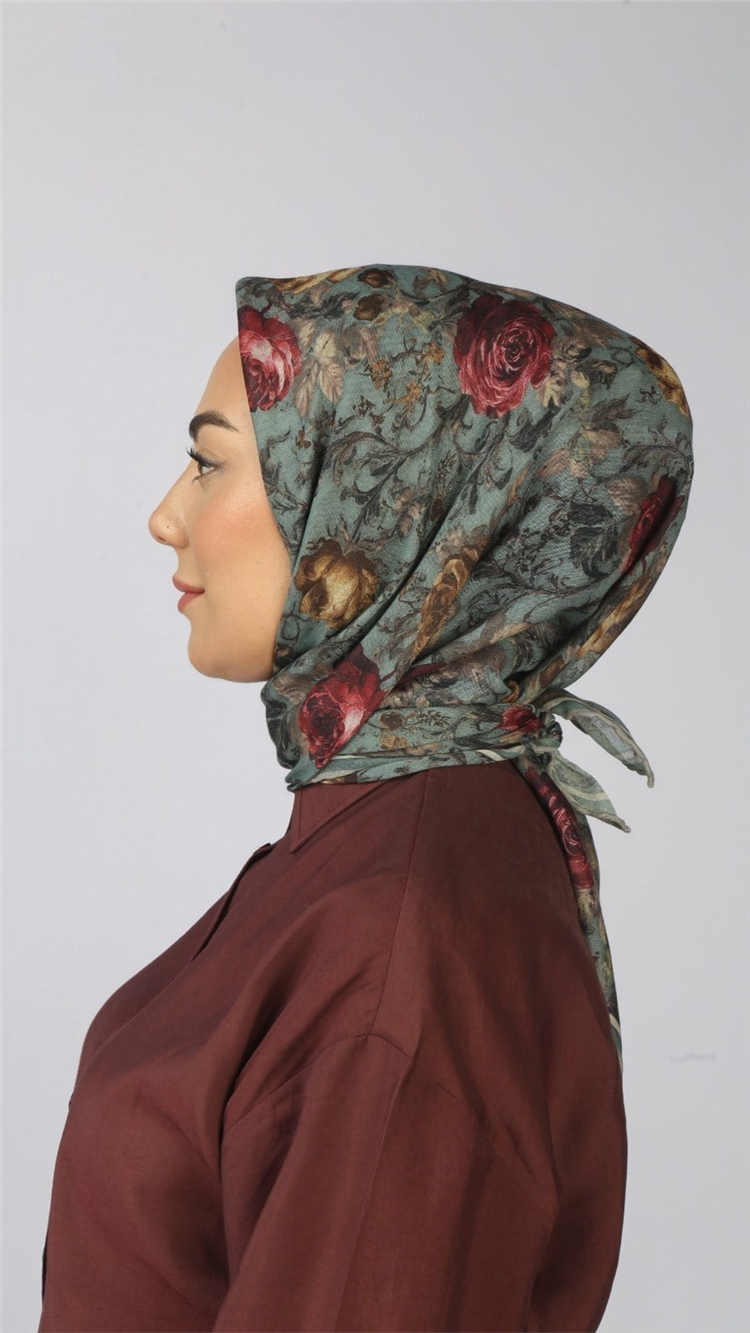 Lo'cella Pamuklu Soft Eşarp 4560-13 Mint Yeşili 