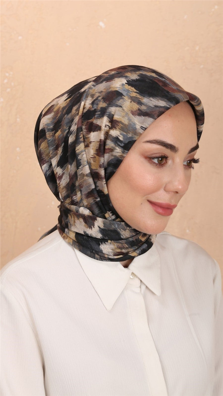 Lo'cella Pamuklu Soft Eşarp 4564-5 Siyah 