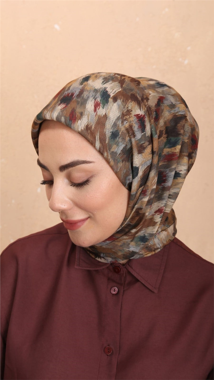 Lo'cella Pamuklu Soft Eşarp 4564-9 Vizon 