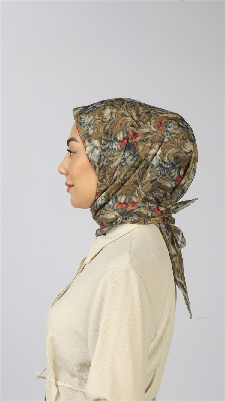 Lo'cella Pamuklu Soft Eşarp 4565-9 Olive