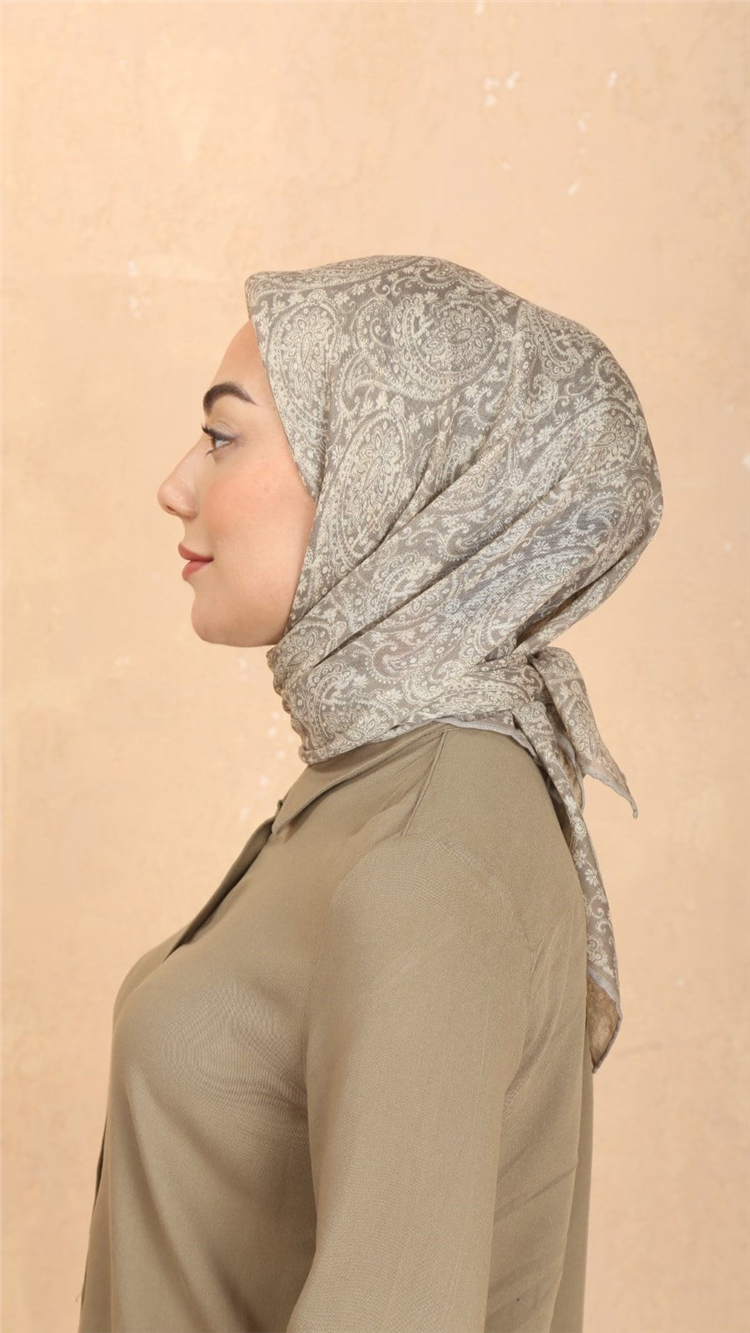 Lo'cella Pamuklu Soft Eşarp 4567-12 Kum Beji 