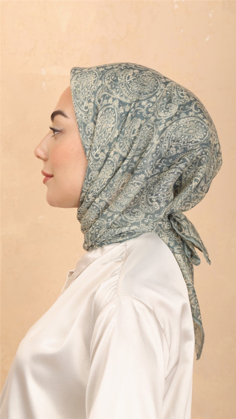 Lo'cella Pamuklu Soft Eşarp 4567-2 Mint Yeşili 