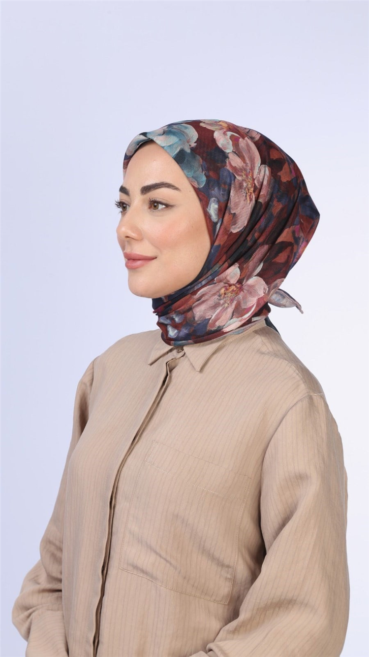 Lo'cella Pamuklu Soft Eşarp 4570-1 Lacivert 