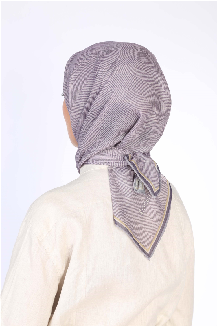 Lo'cella Pamuklu Soft Eşarp 4599-4 Lavanta