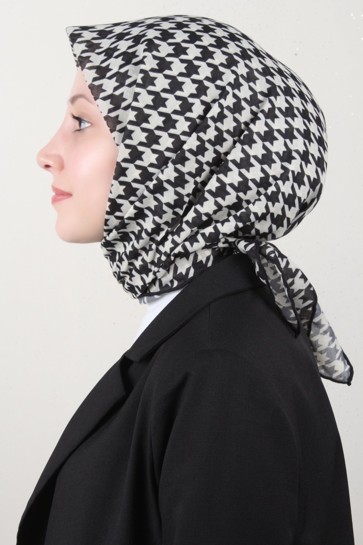 Lop'Res Pamuklu Soft Eşarp 4150-5 Siyah