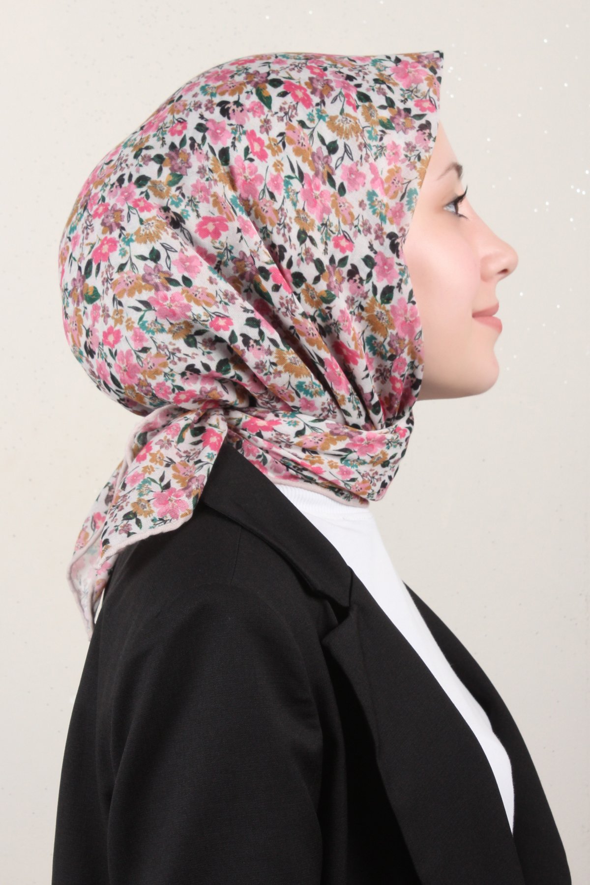 Lop'Res Pamuklu Soft Eşarp 4151-8 Pembe