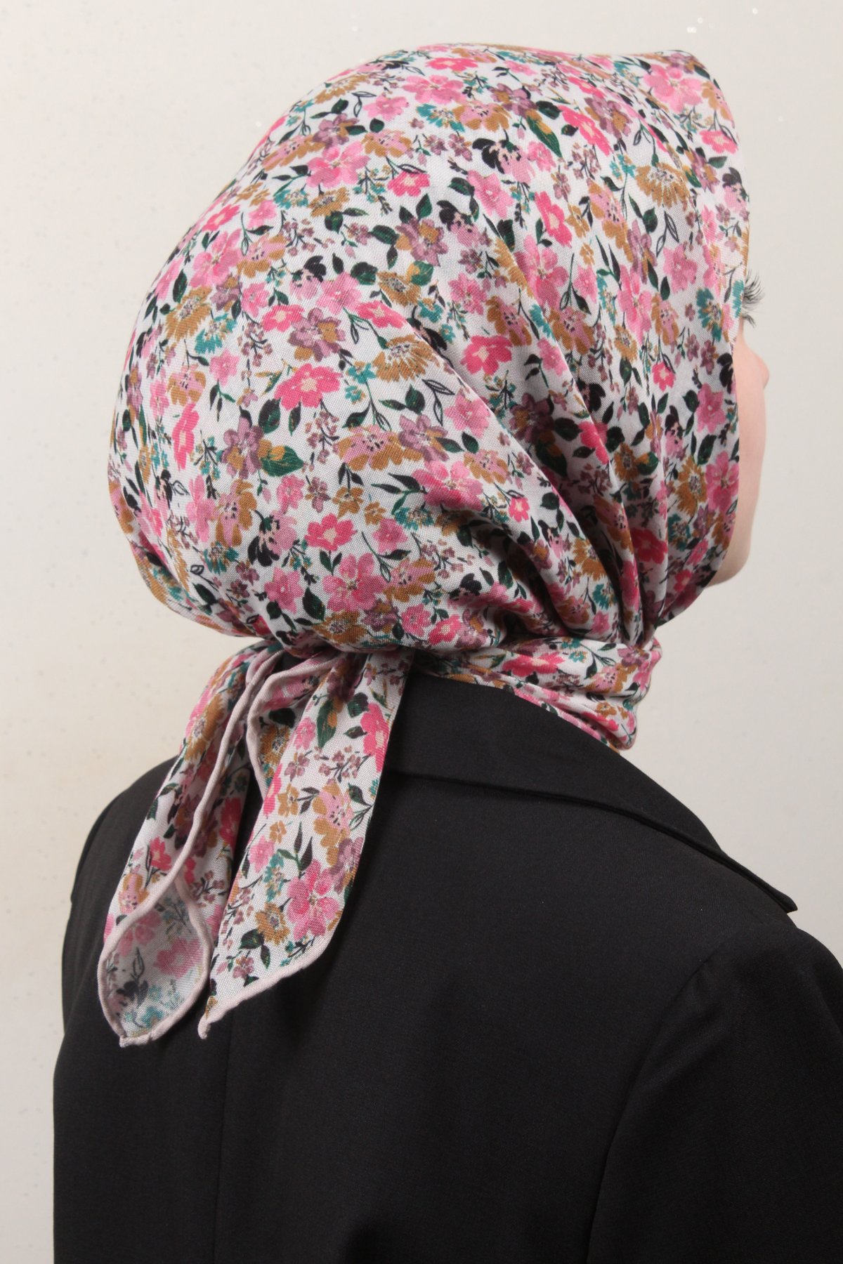 Lop'Res Pamuklu Soft Eşarp 4151-8 Pembe