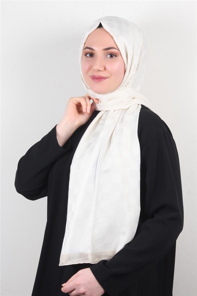 Lotus İpeksi Şal 2746-11 Krem